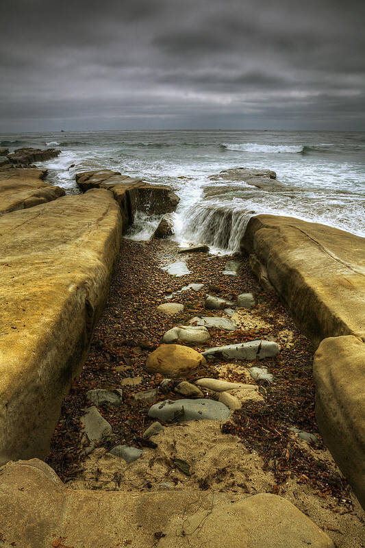 California Art Print featuring the photograph Tidepool Falls by Peter Tellone
