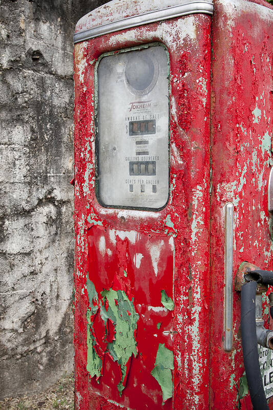 Fuel Pump Art Print featuring the photograph Vintage Fuel Pump by Paul Huchton