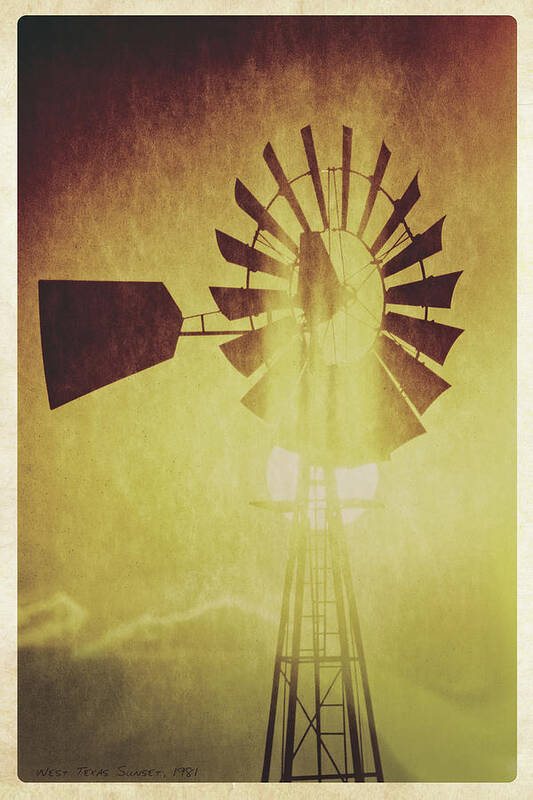 Memories Art Print featuring the photograph Texas Panhandle Windmill #1 by Garry McMichael