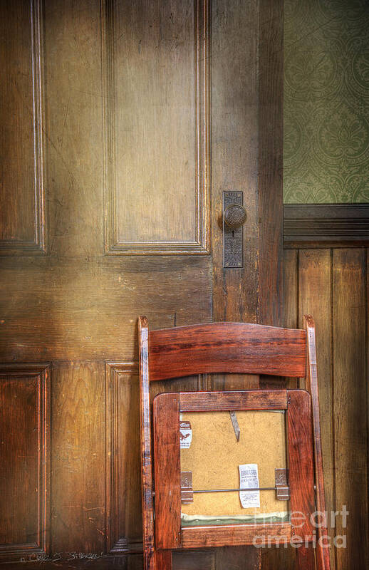 Chair Art Print featuring the photograph Church Chair by Craig J Satterlee