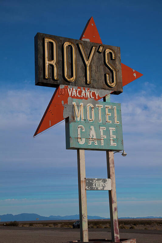 Roy's Art Print featuring the photograph Roy's Motel Cafe by Matthew Bamberg
