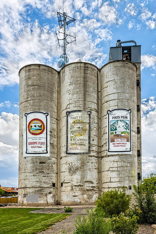 Buildings Art Print featuring the photograph Silos by Jim Thompson