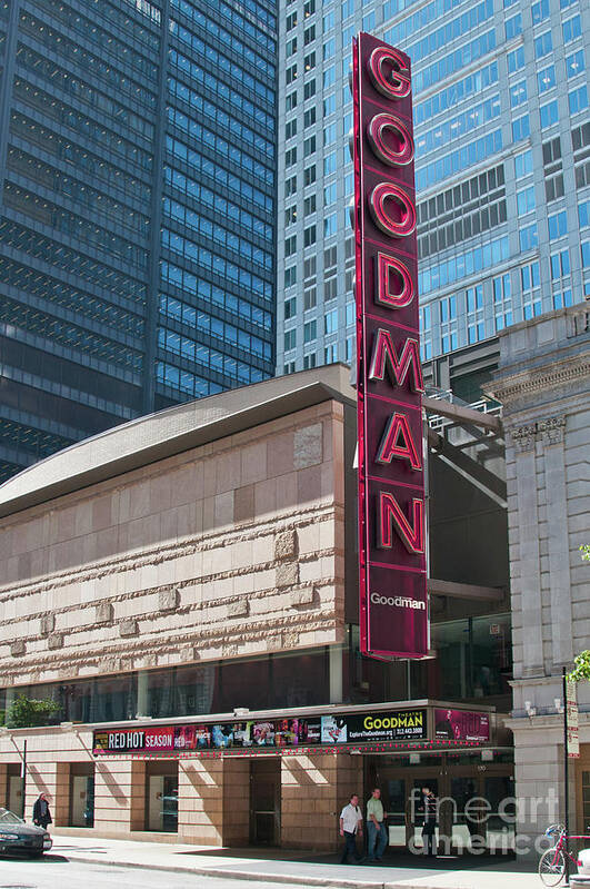 Art Art Print featuring the photograph The Goodman Theater by David Levin