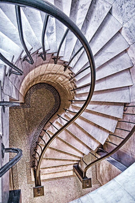 Staircase Art Print featuring the photograph Up or Down? by Tom Mc Nemar
