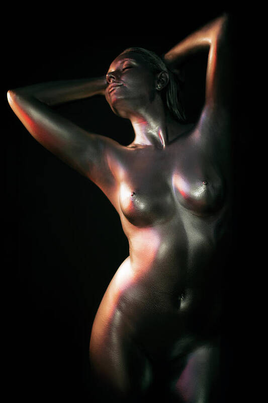 Bodypaint Art Print featuring the painting Convergence 12 by Matt Deifer