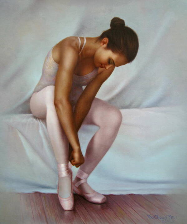 Ballerina Art Print featuring the painting Ballerina 4 by Yoo Choong Yeul