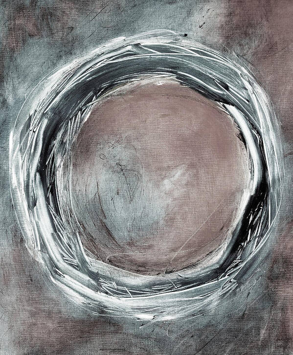 Enso Art Print featuring the painting Enso #1 by Katie Black
