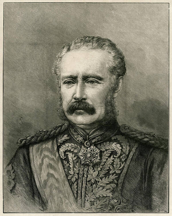 Gen Art Print featuring the drawing General Charles Gordon British #1 by Mary Evans Picture Library