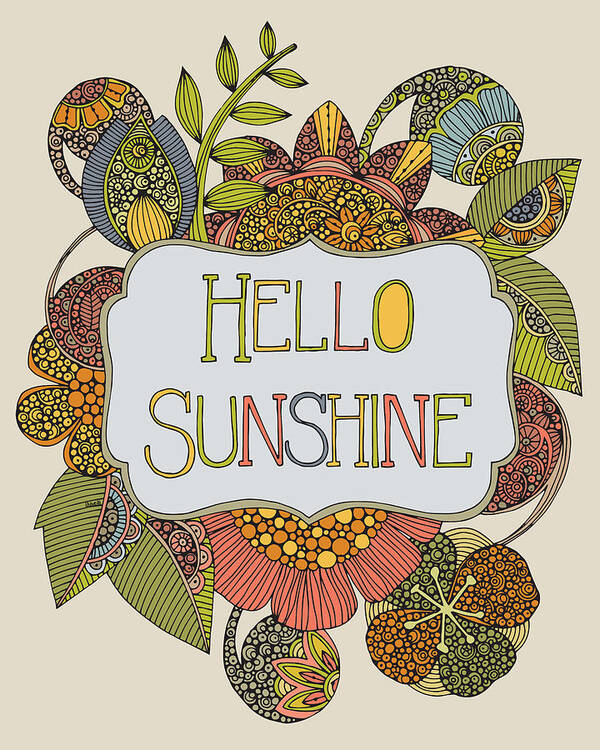Illustration Art Print featuring the photograph Hello Sunshine by Valentina