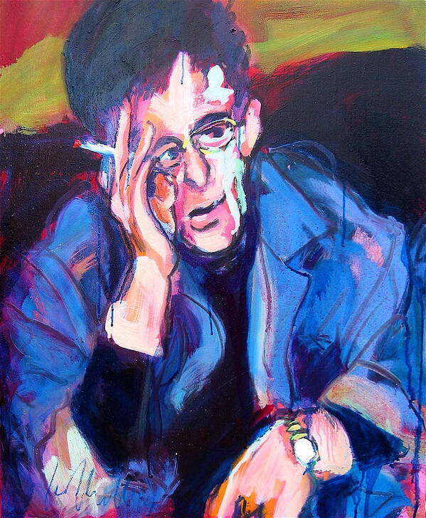 Lou Reed Art Print featuring the painting Lou Reed #2 by Les Leffingwell