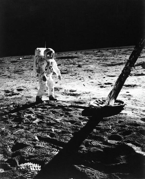 Photography Art Print featuring the photograph 1960s Astronaut Buzz Aldrin In Space by Vintage Images