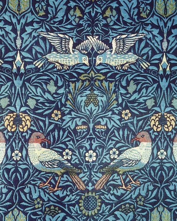 Artistic Art Print featuring the painting Blue Tapestry #1 by William Morris