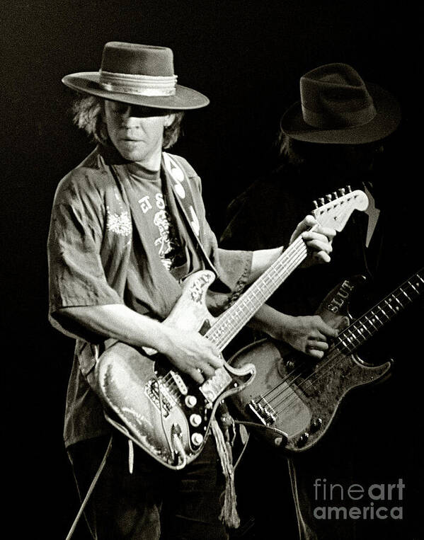 Stevie Ray Art Print featuring the photograph Stevie Ray Vaughan 1984 by Chuck Spang
