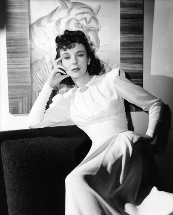 1940s Portraits Art Print featuring the photograph Ida Lupino, Warner Bros. Portrait #5 by Everett