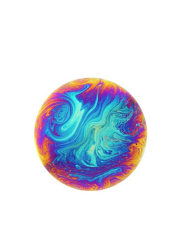 Abstract Art Print featuring the photograph Soap Bubble #6 by David Parker