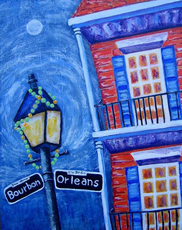 New Orleans Art Print featuring the painting A Little Woozy by Suzanne Theis