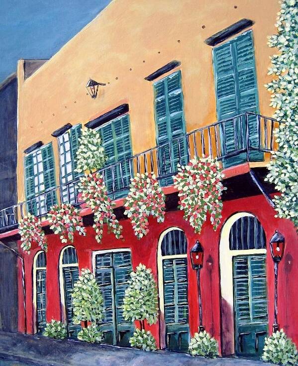 Louisiana Art Art Print featuring the painting A Visit to New Orleans by Suzanne Theis