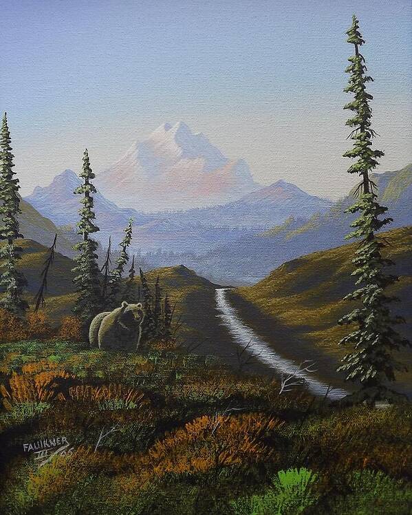 Alaska Art Print featuring the painting Alaskan Brown Bear by Richard Faulkner