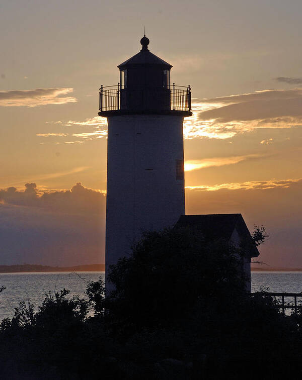Annisquam Art Print featuring the photograph Annisquam Lighthouse Sunset by Richard Bryce and Family
