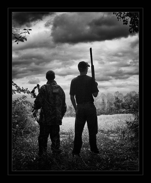 Hunters Art Print featuring the photograph Are We Ready for This by Monroe Payne