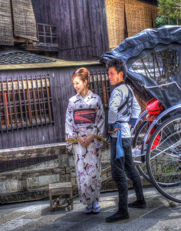 Asian Culture Art Print featuring the photograph Attractive Couple by Juli Scalzi