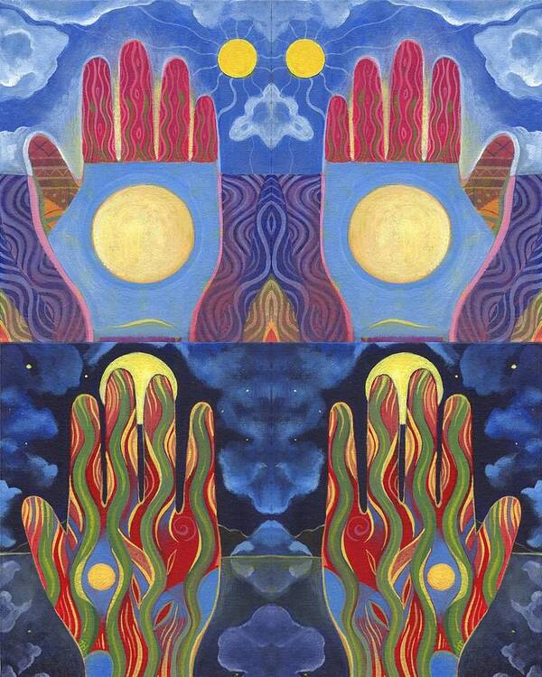 Spirit Art Print featuring the mixed media Awakenings by Helena Tiainen
