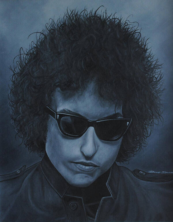 Bob Dylan Art Print featuring the painting Bob Dylan by David Dunne