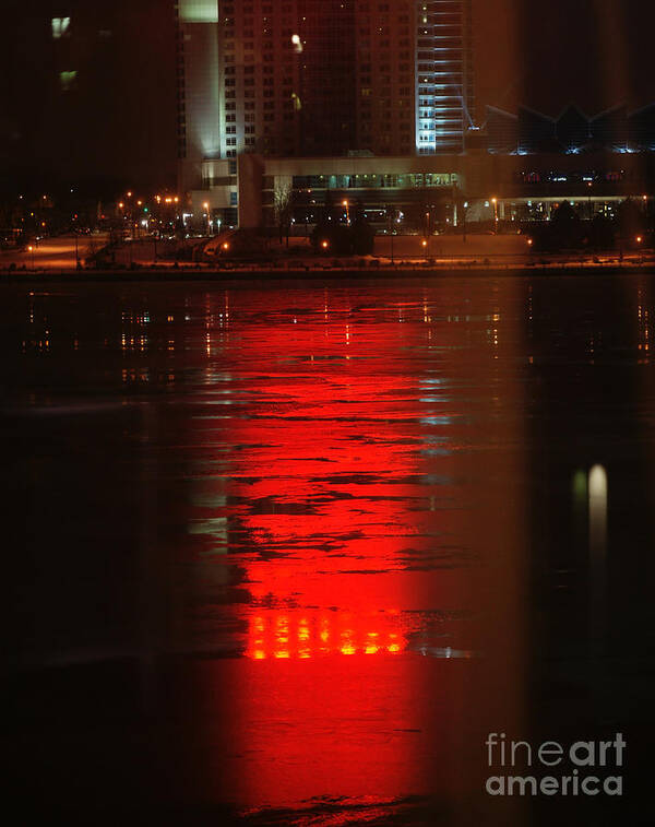 Winter Art Print featuring the photograph Caesars Reflection by Linda Shafer