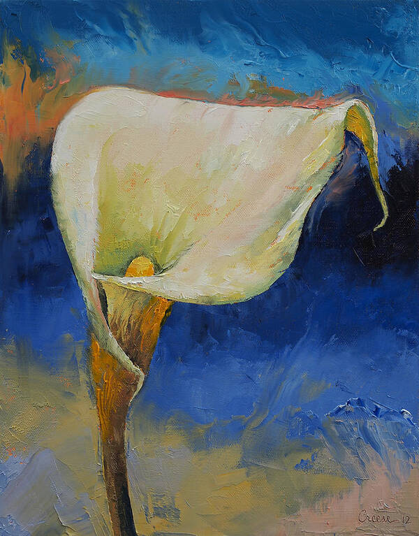 Calla Lily Art Print featuring the painting Calla Lily by Michael Creese