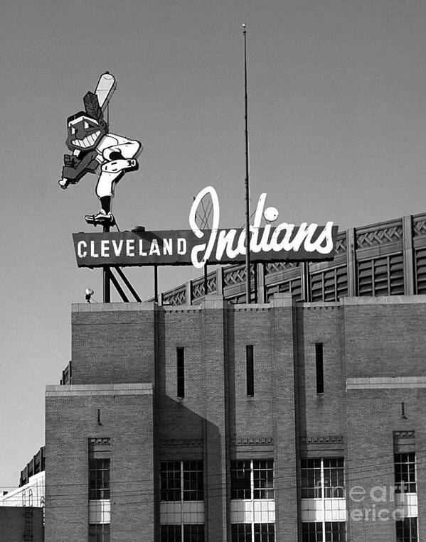 Cleveland Indians Art Print featuring the photograph Cleveland Indians Wahoo by James Baron