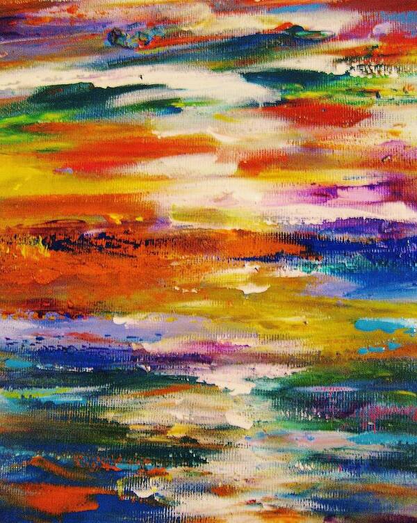Healing Energy Art Print featuring the painting Colors 54 by Helen Kagan