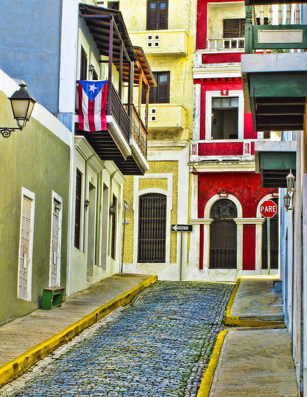 San Juan Art Print featuring the photograph Colors of Old San Juan Puerto Rico by Carter Jones