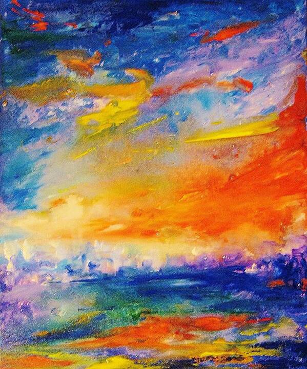 Healing Energy Art Print featuring the painting ColorScapes #6 by Helen Kagan