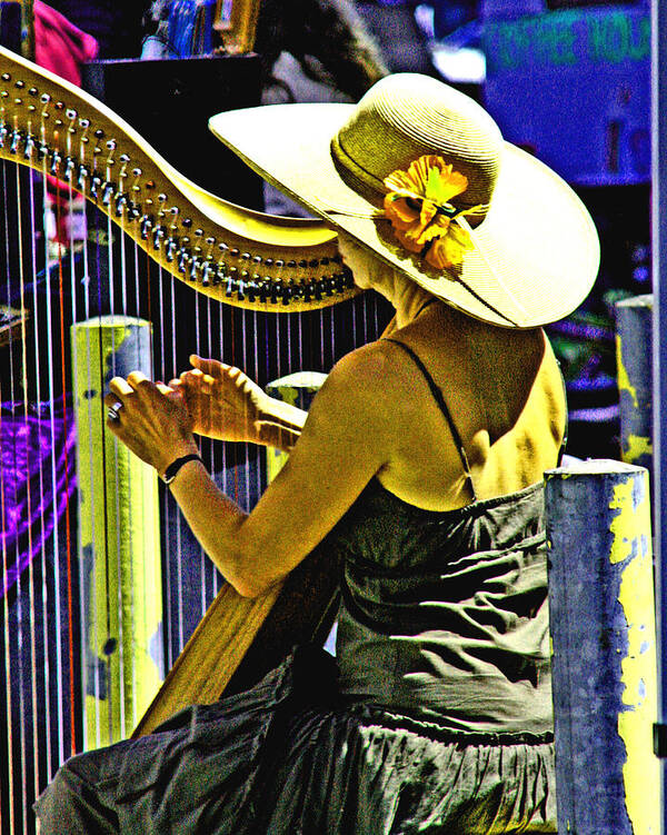 Coos Bay Art Print featuring the photograph Coos Bay Harp Lady by Joseph Coulombe