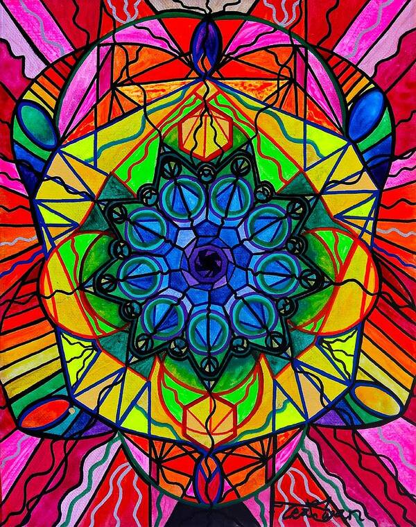 Vibration Art Print featuring the painting Creativity by Teal Eye Print Store