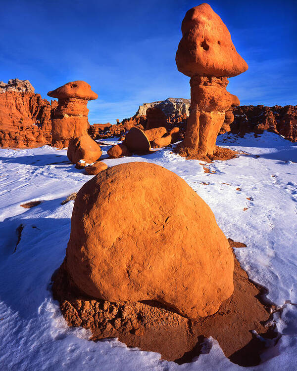 Goblin Valley State Park Art Print featuring the photograph Croquet Set by Ray Mathis