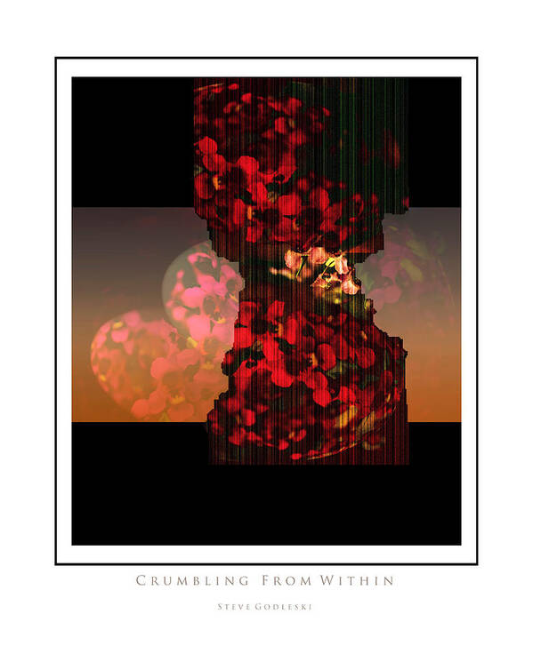 Abstract Art Print featuring the photograph Crumbling by Steve Godleski