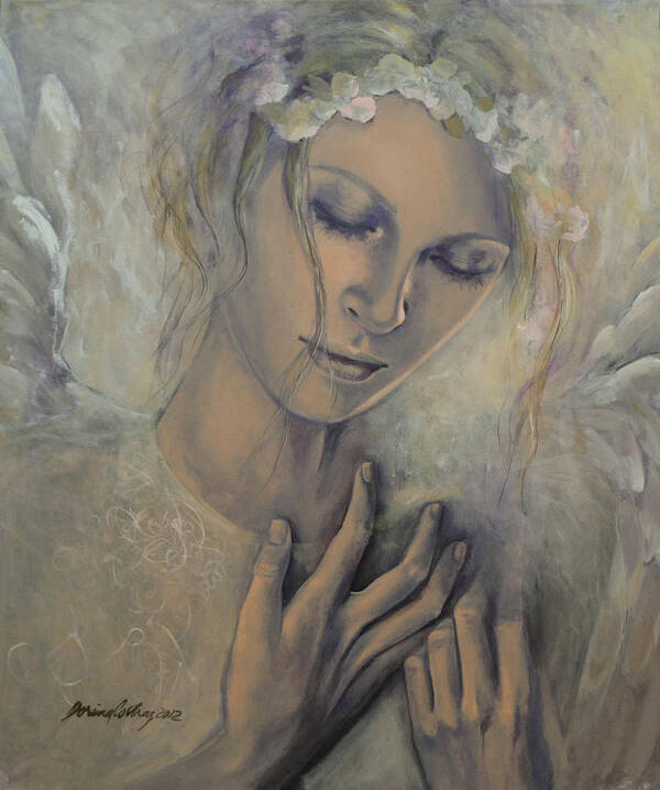 Art Art Print featuring the painting Deep Inside by Dorina Costras
