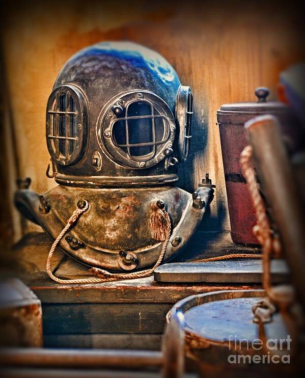 Dive Art Print featuring the photograph Deep Sea Diver by Paul Ward