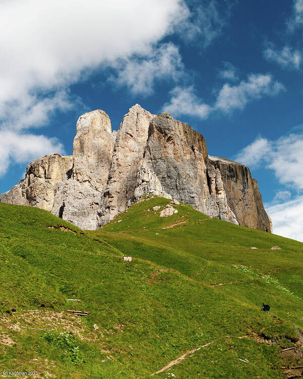 Tranquility Art Print featuring the photograph Dolomites Peaks - 2 by Efi Kaufman