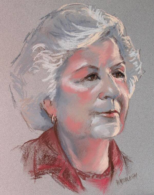 Portrait Art Print featuring the painting Doris by Peggy Wrobleski