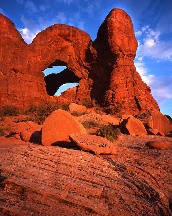 National Park Art Print featuring the photograph Double Arch by Ray Mathis
