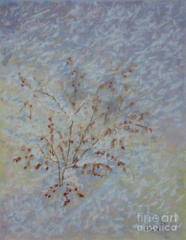 Pastel Painting Art Print featuring the pastel Early Morning Flurry by Susan Woodward
