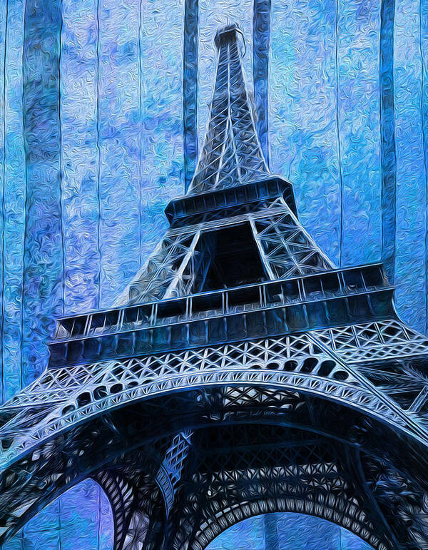 Eiffel Art Print featuring the painting Eiffel Tower 2 by Jack Zulli