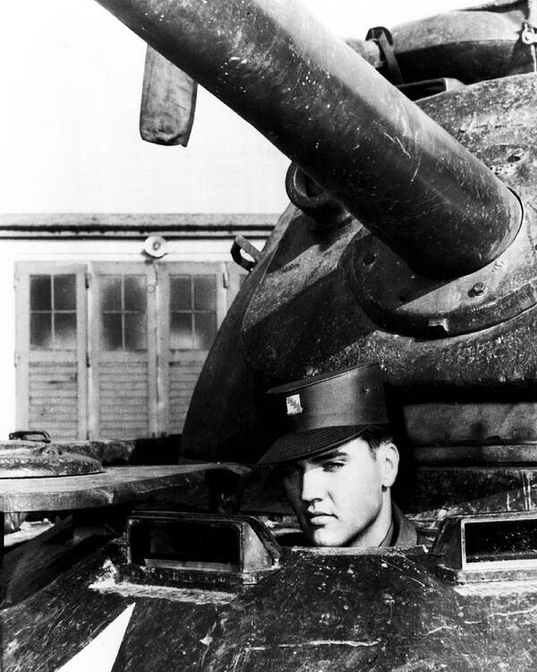 Classic Art Print featuring the photograph Elvis Presley In Tank by Retro Images Archive