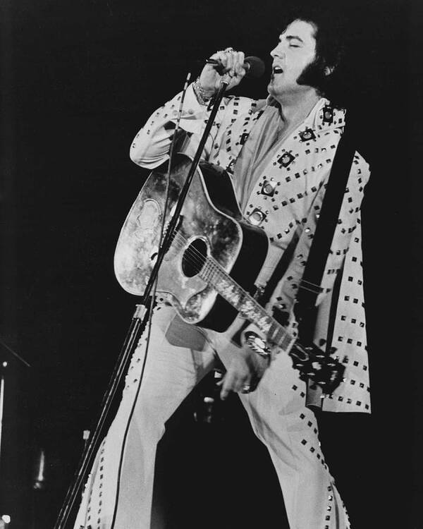 Classic Art Print featuring the photograph Elvis Presley Sings by Retro Images Archive