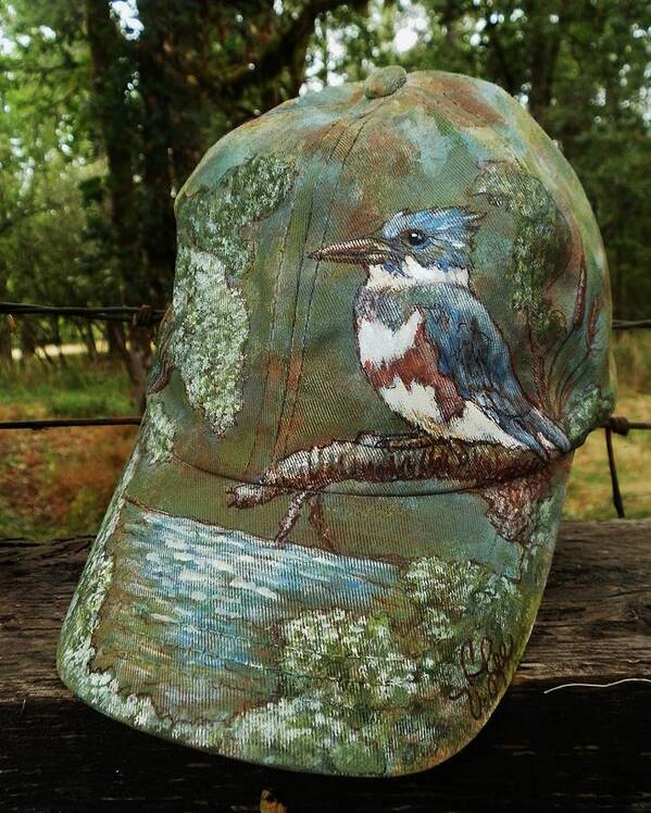 Cap Art Print featuring the photograph FA Kingfisher Cap by VLee Watson