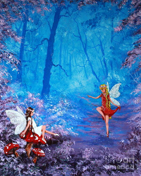 Fairy Art Print featuring the painting Fairy Dancer by Jean Walker