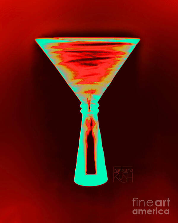 Martini Glass Art Art Print featuring the photograph Fire and Ice Martini by Barbara Rush