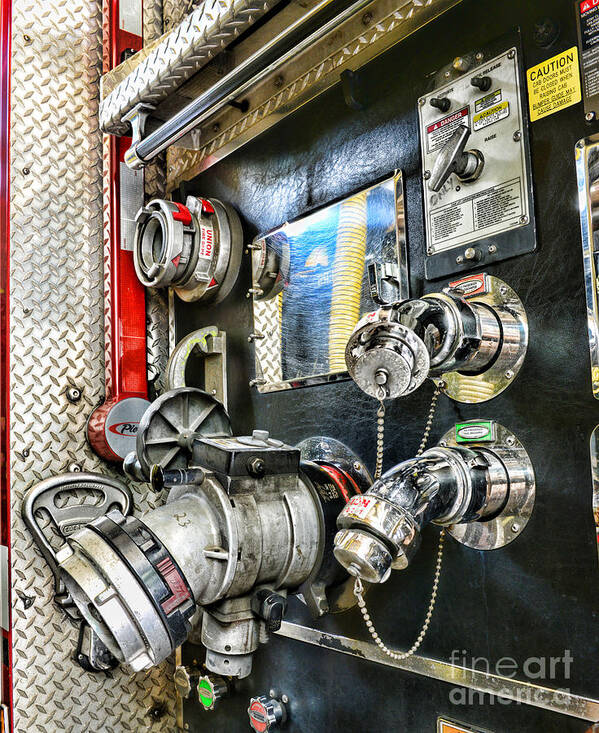 Fireman Art Print featuring the photograph Fireman - Control Panel by Paul Ward